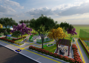 Bairro da Paz ganha área de lazer e a nova praça está em fase de construção