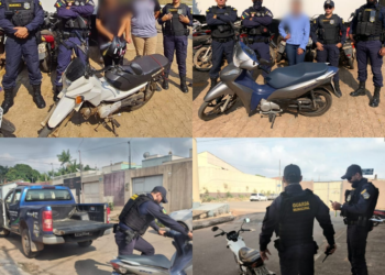 Guarda Municipal de Parauapebas recupera motocicletas roubadas que foram usadas em arrastão