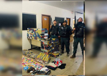 Polícia Militar recupera carga de cigarros furtada e um dos assaltantes é morto em troca de tiros