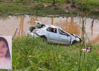 Noivos capotam carro em Itupiranga e mulher morre