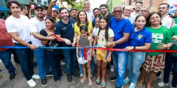 Governadora Hana Ghassan entrega obras do ‘Asfalto Por Todo o Pará’ no bairro do Tapanã, em Belém