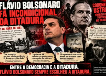 Flavio Bolsonaro e o fascínio pela ditadura, dos elogios ao golpe de 1964.